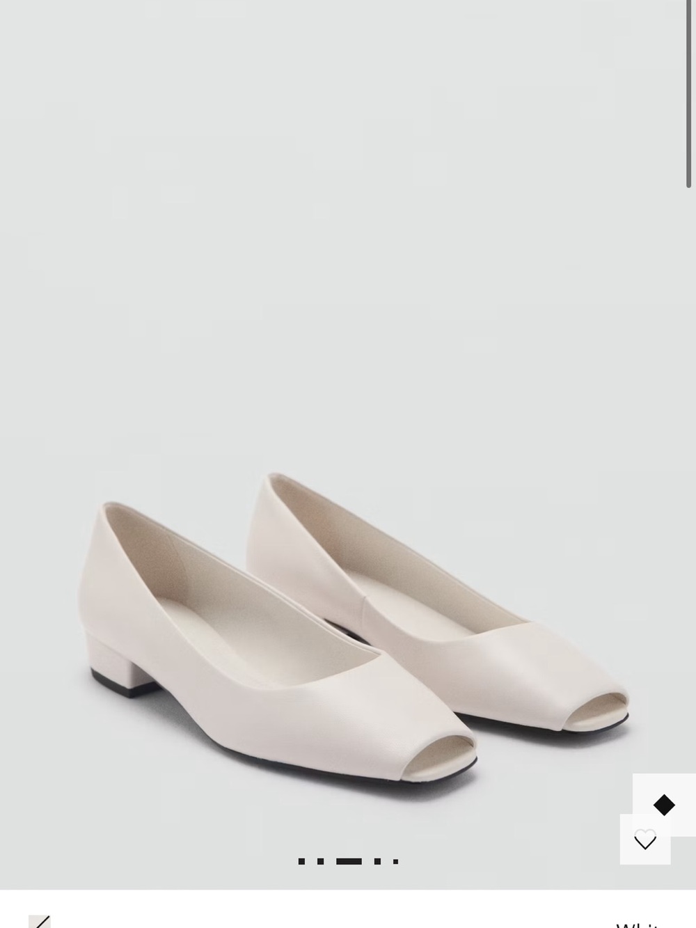 Open-toe leather shoes